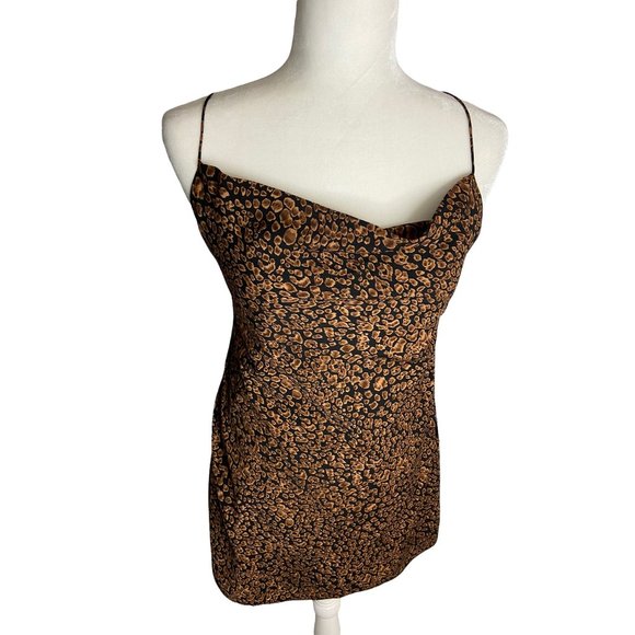 MAJORELLE Charli Mini Dress Leopard-sz Small - Picture 4 of 11